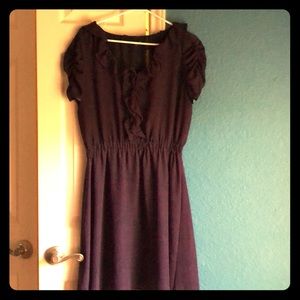 Gap Factory purple/navy fit and flare dress Size M